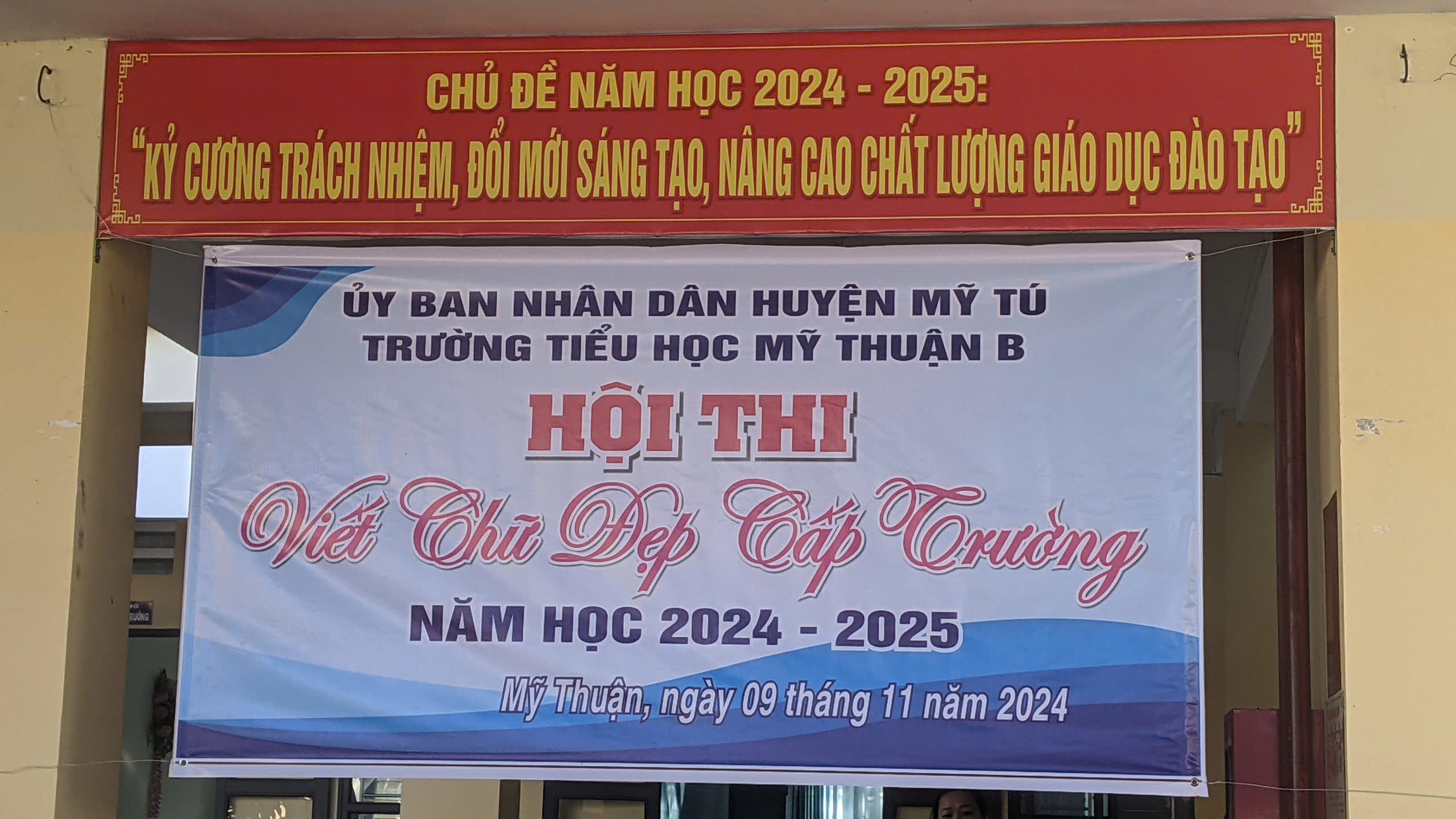 Hội thi chữ đẹp cấp trường năm học 2024 - 2025